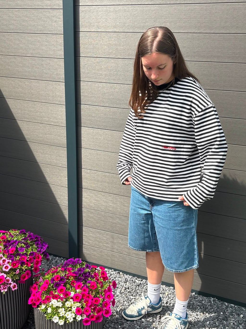 Black & White Striped Longsleeve