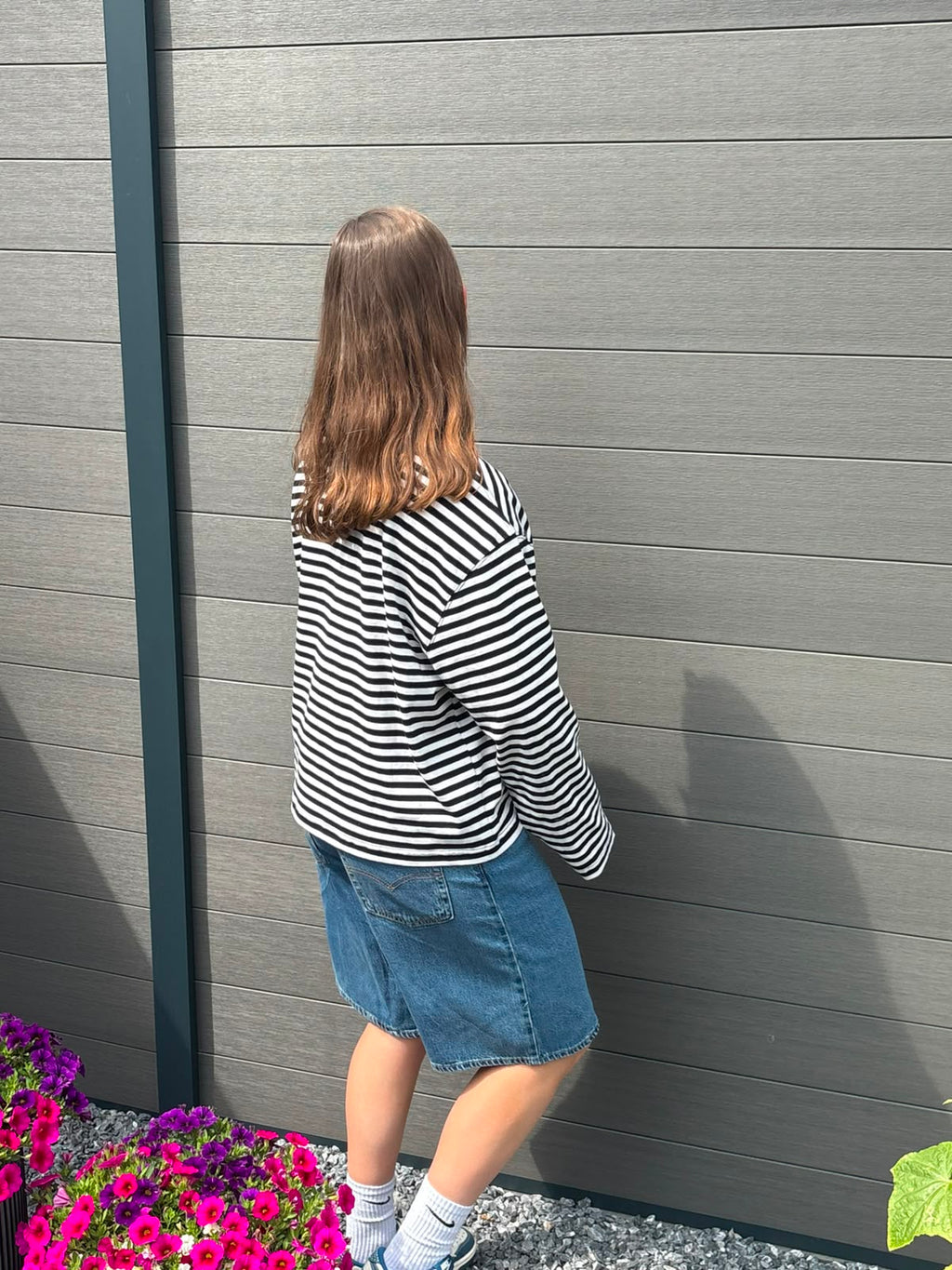 Black & White Striped Longsleeve