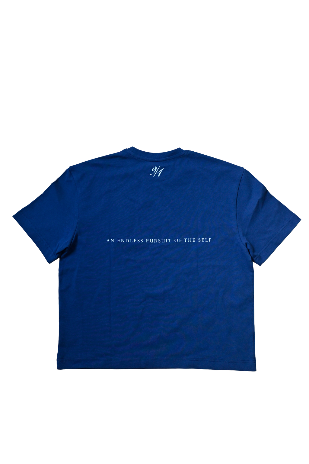 Boxy Logo Tee Navy