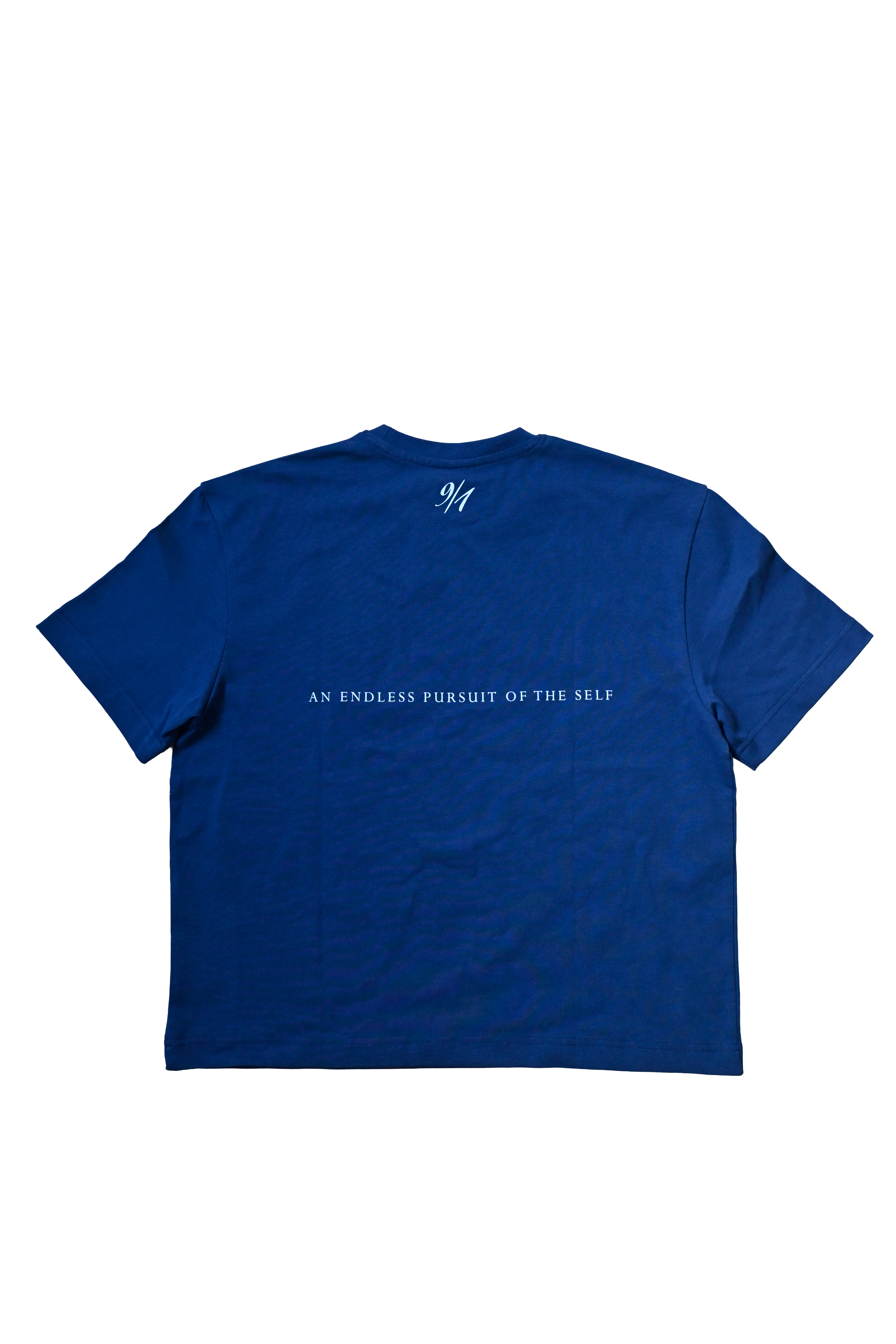 Boxy Logo Tee Navy