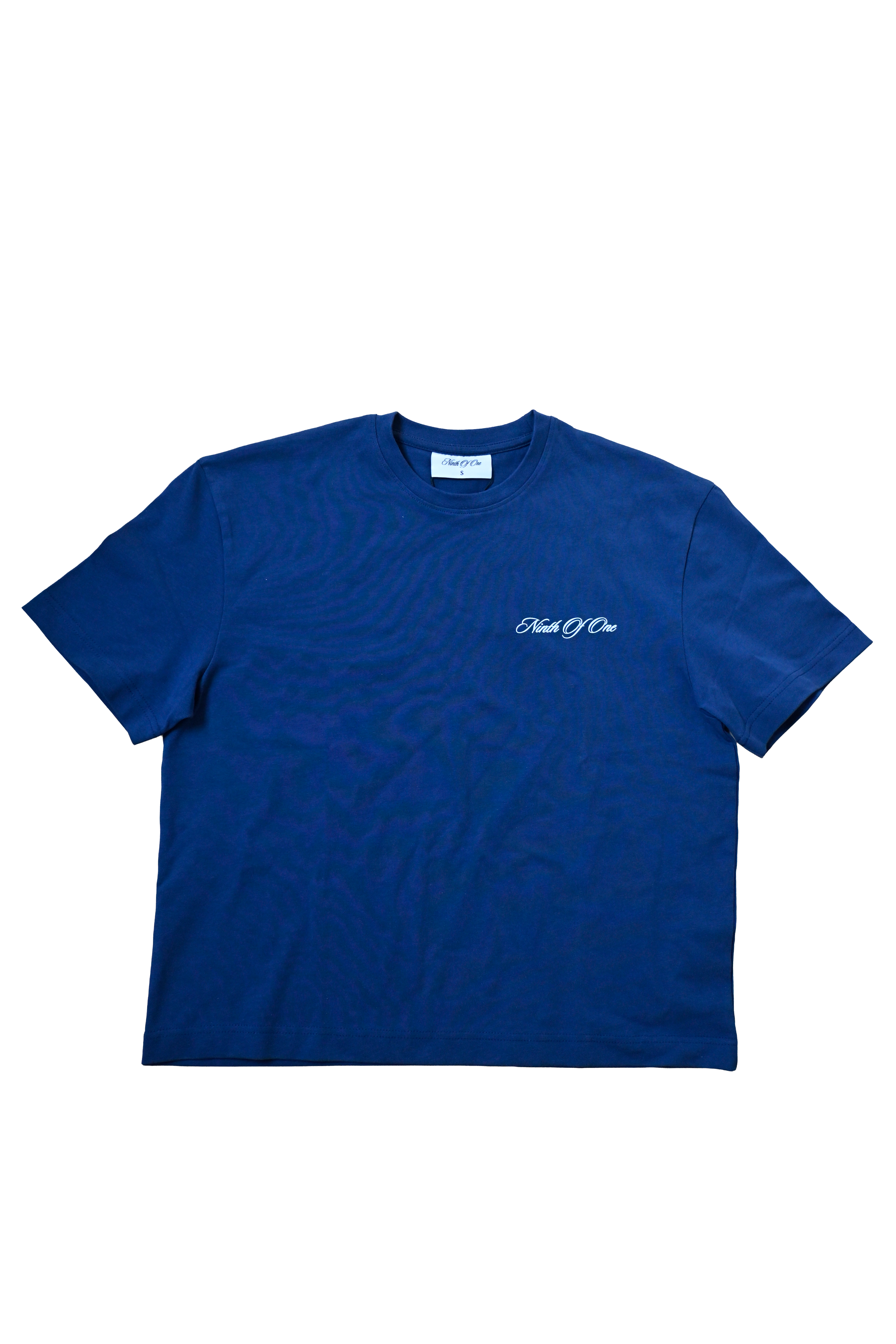 Boxy Logo Tee Navy